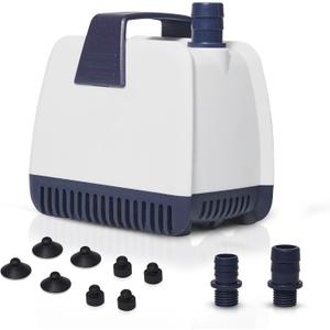 Aquarium Water Pump for Fish Tank Water Change, Small Submersible Aquarium Pump 25W Mini Water Pump for Aquariums, Quiet Fish Tank Pump Drain & Sump by MCDrumfilter