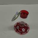 More Birds Bird Health+ Ruby Hummingbird Feeder, Glass Hummingbird Feeders for Outdoors, 4 Feeding Stations, 10 Ounces, Ruby Red