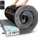 Sleeping Pad for Adults, Comfortable Thick Floor Sleeping Mats for Car Truck Tent with Removable Travel Bag (Twin 75" x 36" x 3 inch, Gray)