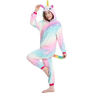 Adult Onesie Unicorn Pajamas for Women Adult Christmas Halloween Cosplay Costume Sleepwear, X-Large, Galactic Starry
