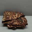 AUSCAMOTEK Camouflage Rain Poncho Hooded Waterproof Camo Raincoat with Blind Pattern for Hunting Hiking Camping Fishing (One Size, Woodland-green)