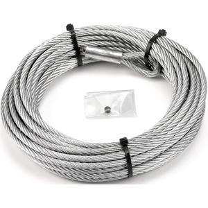 WARN 100973 Service Part - Wire Winch Rope Replacement Kit, Fits: VRX and AXON Winches - 1/4" x 50'