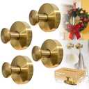 Xikelooy Suction Cup Hooks, Suction Cup Hooks for Shower,Removable Towel Hooks for Bathroom Window Glass Door Wall, Bath Robe Looafh Wreath Hook for Hanging (Gold)