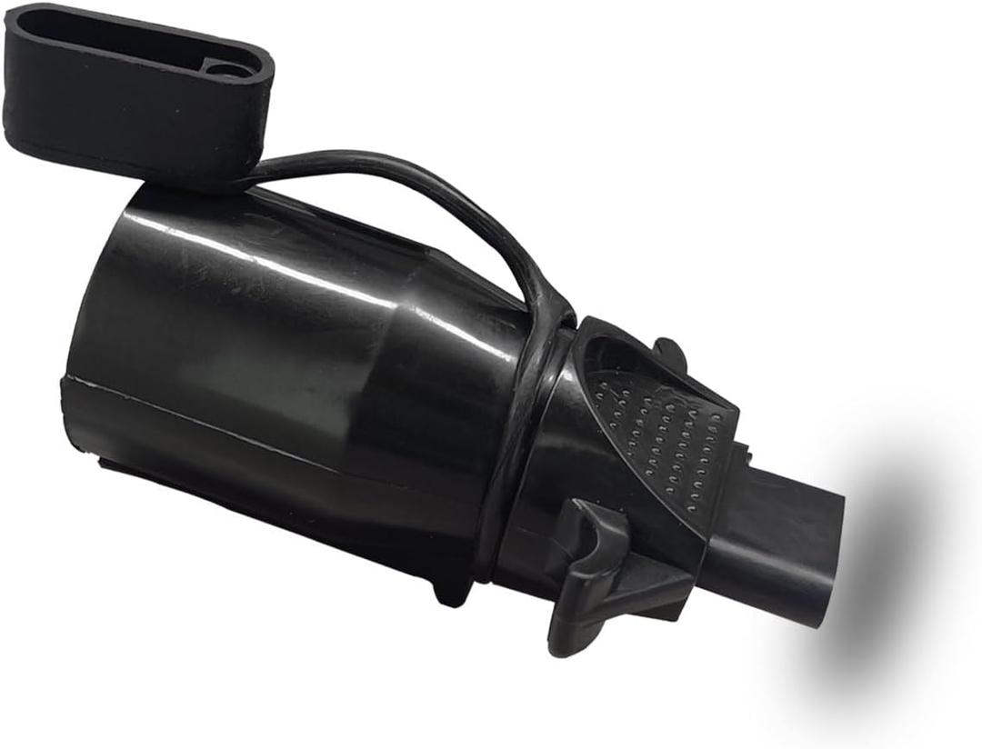 KITUREK 7-Pin Round to 4-Pin Flat Blade Trailer Plug Adapter, Waterproof Trailer Light Plug Connector, 7 Way to 4 Way Trailer Converter for RV Truck Caravan Utility Tow Vehicles