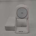 3 in 1 Charging Station for iPhone, Magsafe Wireless Charger with Cooling Fan for iPhone 16 15 14 13 12 Series & Apple Watch Charger 10/Ultra 2, Wireless Charging Station for AirPods 4/3/Pro/Pro 2 (Snow White)