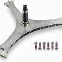 DC97-17004B Washer Flange Shaft Assembly  Compatible with Samsung Front Load Washing Machines, with DC60-40137A Spider Hex Bolts (6-Pack), Replaces DC97-17004A, DC97-17004E, 4000061
