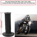 CALU LUKY 22mm Twist Throttle Accelerator Handle Grips, 50 90 110 125cc Pit Bike Dirtbike (Handle Grip + Cable + Throttle Clamp + flameout Switch)