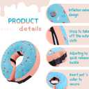Supet Inflatable Dog Cone Collar Alternative After Surgery, Dog Neck Donut Collar Recovery E Collar for Neuter, Soft Pet Cone for Small Medium Large Dogs (Blue)