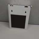 SUBEKYU Magnetic Lint Bin for Laundry Room, Wall Mounted Metal Lint Box Holder Trash Can with Lid for Dryer,Lint Basket for Laundry Room Organization,White