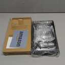 MUDEELA Pots and Pans Organizer Rack for under Cabinet, Expandable 11.81''-22.85'' Pot Lid Kitchen Cabinet Organizer Holder with 10 Adjustable Compartment Cutting Board Organizer for Pan Lid, Bakeware