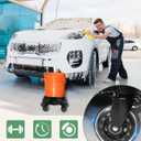 Bucket Dolly with Wheels,Heavy-Duty 360Rolling Car Wash Bucket Dolly with 5 Wheels and 2 Locking Casters Compatible with 4, 5 and 6 Gallon Buckets (Black, 3''Casters Roller Wheels)