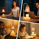 Droyek Candle Warmer Lamp with Timer Electric Adjustable Height Candle Warmer Dimmable Wax Warmer Lamp Jar Candles with 2 Bulbs for Home Decor & Office
