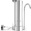 Vortopt F7 Countertop Water Filter System,Rapid Flow,6-8Months or 8000 Gallons Long-Life,5-Stage Filtration- Reduces Chlorine,Heavy Metals,Bad Odors,add Mineral Material-Includes 1 Filter.