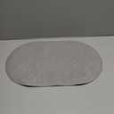 Oval Leather Placemats Set of 6 Washable,Heat Resistant Table Mats for Dining Table, Durable and Easy to Clean for Daily Use (Dark Gray)