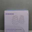 8 Pack Borosilicate Glass Food Storage Containers with Lids, Glass Meal Prep Containers, Airtight Bento Lunch Boxes with Leak Proof Locking, Oven, Freezer and Dishwasher Safe, BPA Free, 5-35oz (Deep Black)