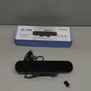 Computer Speakers for Desktop Pc, Monitor Speakers for Laptop,Pc Speakers with Loud Sound,Volume Control Easily Clamps to Monitors(USB-C to USB Adapter Included) (Black)