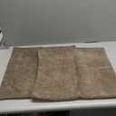 Foindtower Pack of 2 Soft Textured Throw Decorative Pillow Covers Square Accent Solid Cushion Cover Cozy Farmhouse Pillow Case with Zipper for Couch Sofa Bedroom Living Room 20x20 Inch, Taupe