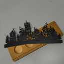 Christmas Candle Holder for Led Tea Lights 4 Candlestick Seats Advent Candle Holder Candle Holders Xmas Small Christmas Votive Candle Holders