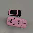 Wireless Car Mouse, Cool SUV Car Shaped Mice, 1600 DPI, 3D, 2.4Ghz, USB Receiver, Headlights with LED Blue Light, for Computer Laptop (L-Pink)