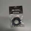 Flat Low Profile Guitar Patch Cable 12 inch 1 foot for Effects Pedals, 1/4 inch Right-Angle, White, 3-Pack New Version