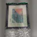 Americanflat 8x10 Picture Frame with Shatter-Resistant Glass - Use as 5x7 Frame with Mat or Display 8x10 Photo Without Mat - Hudson Collection - Wide Picture Frames for Tabletop and Wall - Black