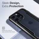 RAPTIC Shield for iPhone 13 Pro, Shockproof Protective Clear Case, Military 10ft Drop Tested, Durable Aluminum Frame, Anti-Yellowing Technology Case for iPhone 13 Pro, Black