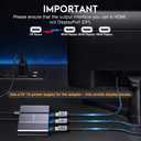 DisplayPort to HDMI Adapter 1 in 3 Out | 4K60Hz, DP Source to HDMI Splitter Extended Display port splitter for 3 monitors, MST Hub for Desktop,Laptop,NVIDIA, AMD Graphics Card - MACOS Not Support MST