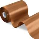 TONIFUL 4 Inch Wide Coffee Brown Solid Satin Ribbon 22yd Fabric Large Ribbon for Cutting Ceremony Grand Opening Chair Sashes Table Hair Car Bows Floral Craft Sewing Wrapping Wedding Party Decoration