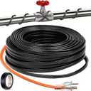 24FT3FT-200FT Pipe Heating Cable for Pipe Freeze Protection, Heat Cable for Water Pipes(Metal and Plastic), Pipe Heat Tape Keeps Water Flowing at -40F 5w/ft, 120V Plumbing fixture