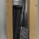Fence Post Anchor 4''x4'', Heavy Duty Metal Fence Post Anchor Ground Spike 4''x4'' for Mailbox, Bird Feeder, Decking with The Black Powder Coating Cover on The Surface (Set 2)