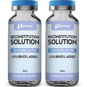 Reconstitution Solution 2-Pack, 30mL in Premium Glass Vials with Flip-Off Caps, Triple Sealed