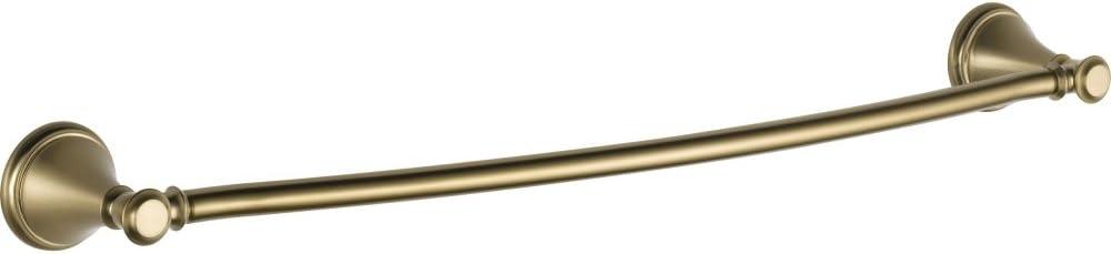 Delta Towel Rack | 24 Inch Champagne Bronze Towel Bar for Bathroom, Kitchen | Cassidy Accessories