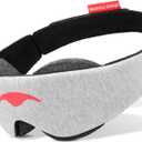 Manta Sleep Mask - 100% Light Blocking, Adjustable Sleeping Mask with Detachable Eye Cups, Ultra Comfortable for Women & Men, Zero Pressure on Lashes, Perfect for Travel/Shift Work (Gray)