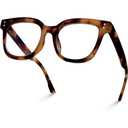 miyya Oversized Blue Light Glasses For Woman, Fashion Computer Screen Glasses, Non Prescription Eyeglasses For Women (+2.00)