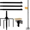 Smart Bird Feeder Pole,79 Inches Tall Bird House Poles for Outdoors,1-Inch Diameter Thickened Heavy-Duty Pole for Bird Feeder,Adjustable Bird Feeder Stand, Slip-Fit Connection