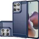 Case for Moto G56 5G Case/Moto G66Y/Moto G66J, Slim Thin Phone Cover TPU Soft Back Cases Anti-Scratch Shockproof Protective Cover for Motorola Moto G56 5G Blue