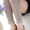 Women's Arm Warmers Fairy Fingerless Punk Goth Emo Gloves with Leg Warmers Solid Rib Knit Long Sock Y2K Accessories