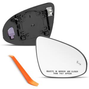 Compatible with Toyota Camry Passenger Side Mirror 2012 2013 2014 2015 2016 2017 - with Blind Spot System, Right Side Mirrors Replacement Glass, Power Heated