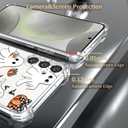 2 x Clear Halloween Phone Case for Samsung S23 FE,Pumpkin Bow Pattern Cover Soft Bumper Protective Cute Boys Girls Phone Case for Samsung S23 FE-Pumpkin Bow