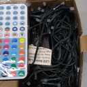 Brizled Color Changing RGB Christmas Lights, 66ft 200 LED Red White Blue String Lights Music Sync, 120+ Modes Remote Dimmable Outdoor Mini Tree Light Indoor Plugin for July 4th Xmas Halloween