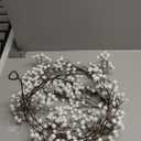 3.2ft Christmas Red Berry Garland (2-Pack) - Realistic Holly Berry Vine for Mantle, Tree, Window, Door | Indoor Outdoor Holiday Decoration Color White