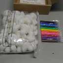 45 Pcs Baby Shower Decorate Ducks Game Set Includes Baby Shower Game Sign 32 DIY White Blank Rubber Ducks 12 Paint Marker for Gender Revel(Kraft)