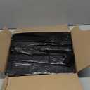 Aluf Plastics 65 Gal Black Heavy Duty Garbage Bags 1.5 Mil - 50"x 48" - Pack of 50 - For Contractor, Outdoor, Construction, & Storage