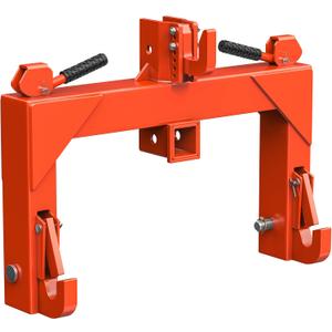 YITAMOTOR 3 Point Quick Hitch, 3000lbs 3-Pt Trailer Hitch Attachments with 2" Receiver Adaptation to Category 1 Tractor with 5 Level Adjustable Bolt
