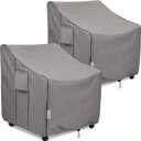 Patio Chair Covers Waterproof, Heavy Duty Outdoor Furniture Covers Fits up to 29W x 30D x 36H inches -2 Pack