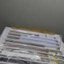 Cumbor 29.7-46" Baby Gate for Stairs, Toddler Safety Essentials for The House, Auto Close Dog Gate for Doorways, Mom's Choice Awards Winner-Easy Install Pressure Mounted Pet Gates for Dogs, White