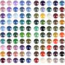 110 Colors Diamond Painting Beads 22200 Pieces 5d Round Drills Gem for Diamond Art DIY Art Accessories (Color Codes 3688 to 5200)