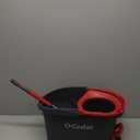 O-Cedar EasyWring Microfiber Spin Mop, Bucket Floor Cleaning System, Red, Gray, Standard