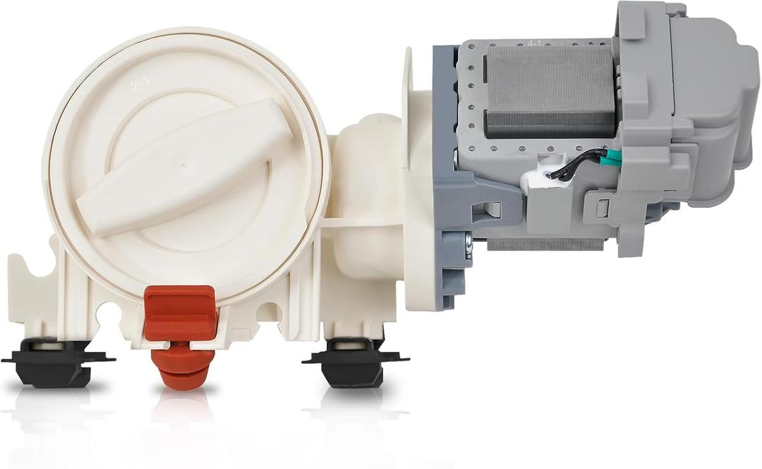 Upgraded 280187 8181684 Front Load Clothes Washer Drain Pump Filter Assembly, 120V 60Hz 0.70W 0.95A, 1200164 Drain Pump Compatible with Whirlpool Duet Maytag Epic Kenmore HE Front Load Washers