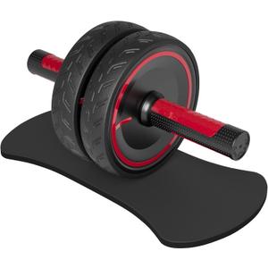 READAEER Ab Roller Wheel, Heavy Duty Workout Equipment for Home Gym, Professional Metal Handle with Rubber Surface Abdominal Exercise Wheel for Strength Training, Ab Wheel with Knee Pad